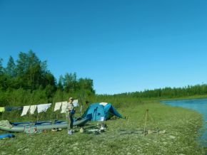 Утро на Хулге.